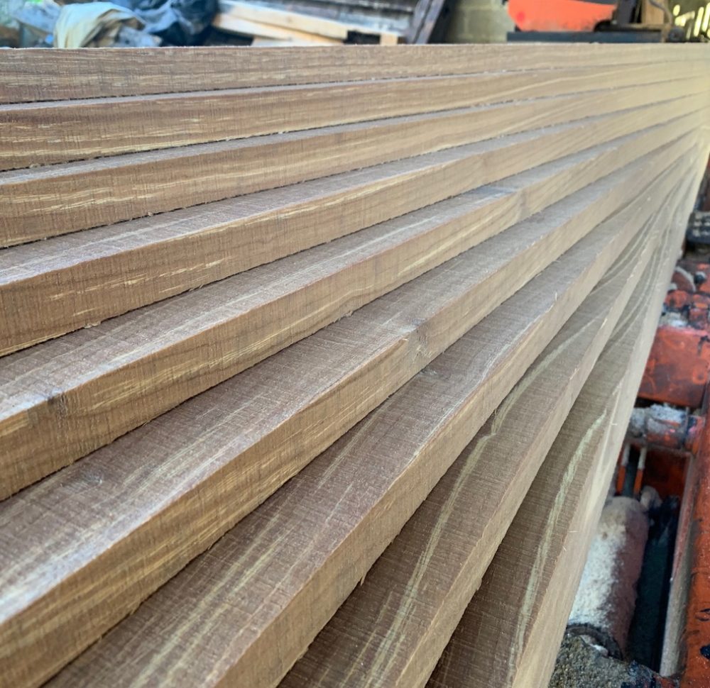 Reclaimed wooden boards